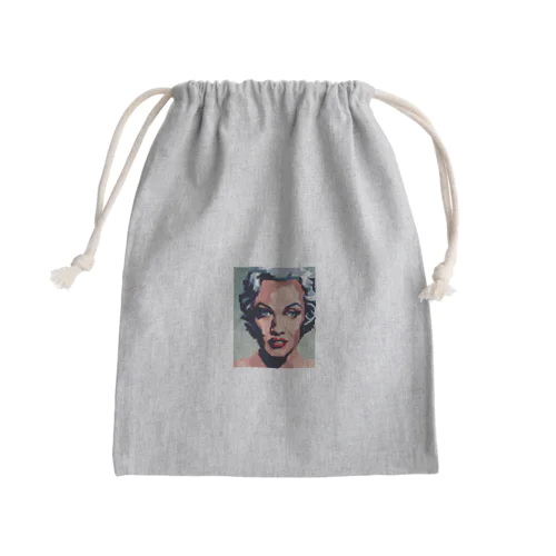 マリリン Mini Drawstring Bag