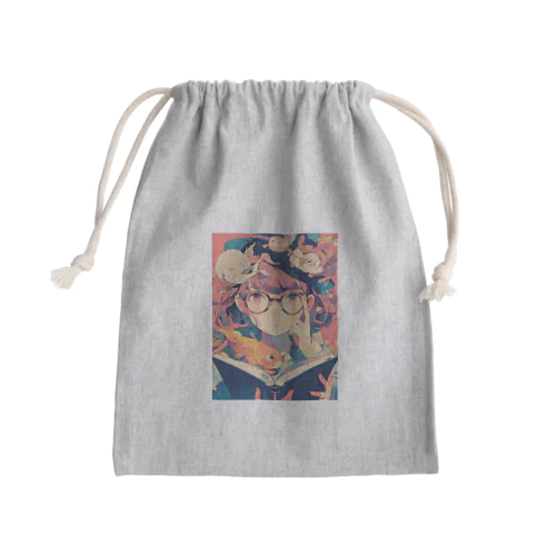 少女と読書週間　なでしこ1478 Mini Drawstring Bag