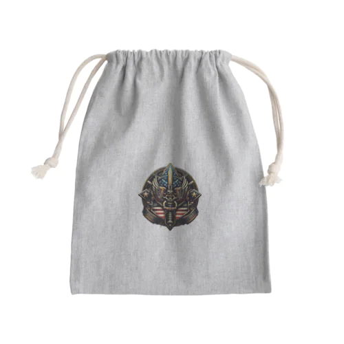 AIが作った軍隊ロゴ Mini Drawstring Bag