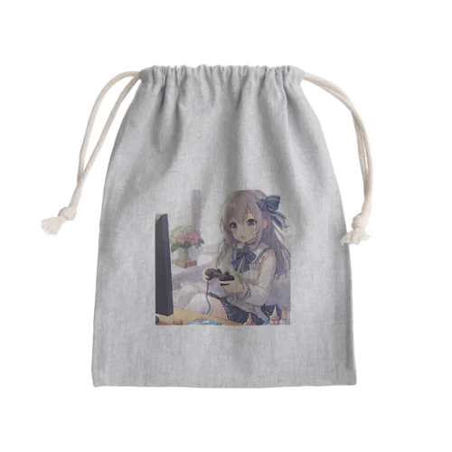 ゲーム女子 Mini Drawstring Bag