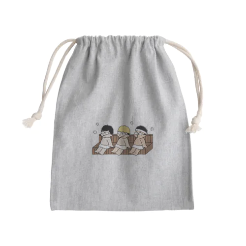 なべけーすけいまい Mini Drawstring Bag