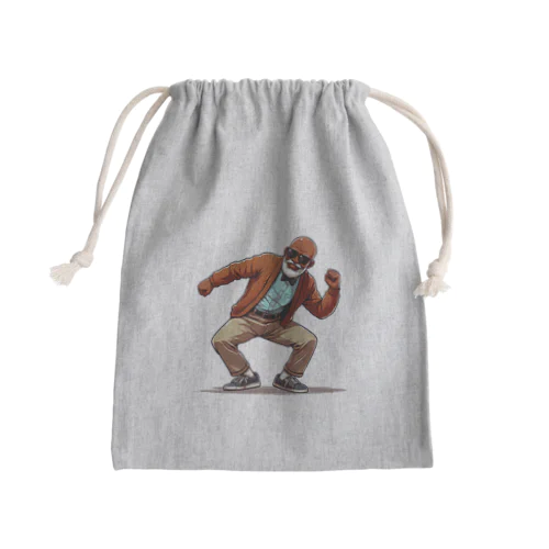 肩ダンスおじさん Mini Drawstring Bag