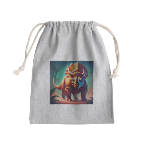 トリケラトプス Mini Drawstring Bag