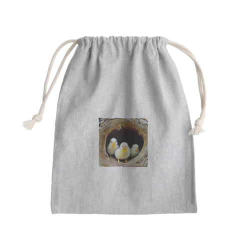 ひよこ Mini Drawstring Bag