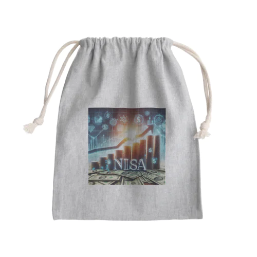 株価の上昇で賢く資産形成💰✨ Mini Drawstring Bag