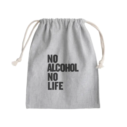 NO ALCOHOL NO LIFE ノーアルコールノーライフ Mini Drawstring Bag