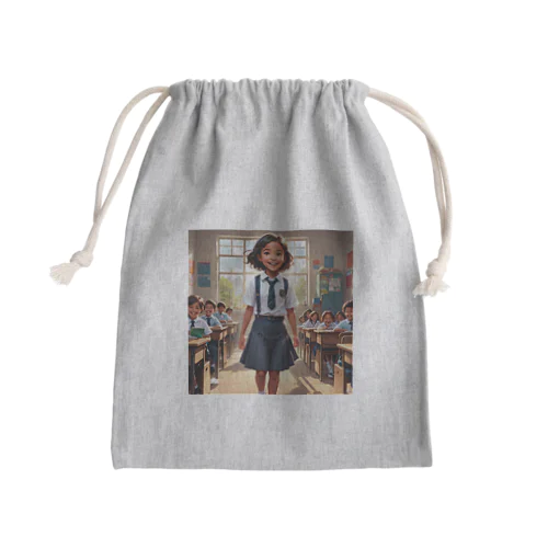 海外の小学生 Mini Drawstring Bag