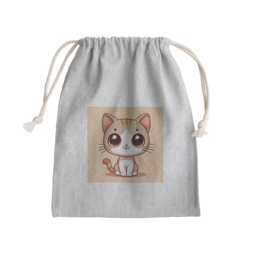 ねこニコばん Mini Drawstring Bag