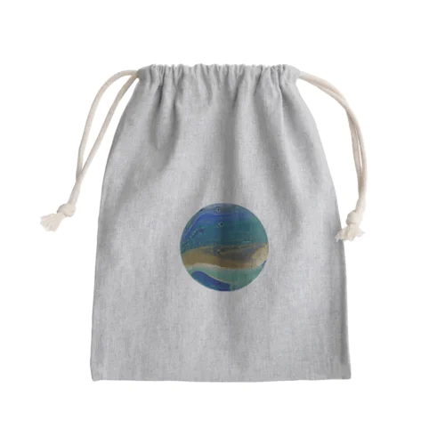 キラキラマーブル巾着とTシャツ Mini Drawstring Bag