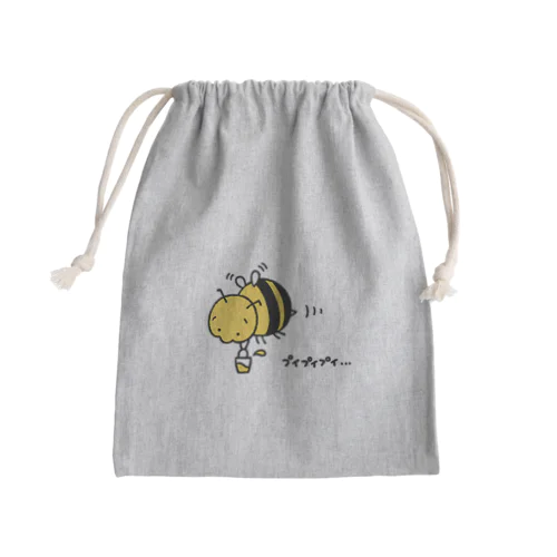 ぷいぷいばち Mini Drawstring Bag