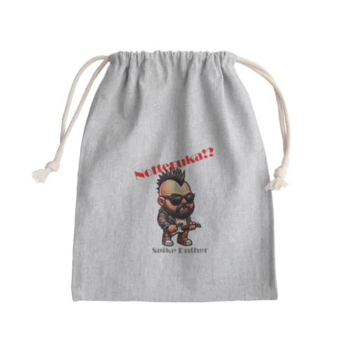 中年のパンクロッカー Mini Drawstring Bag