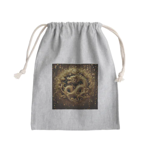 金運上昇！　最強の富の象徴『黄龍』 Mini Drawstring Bag