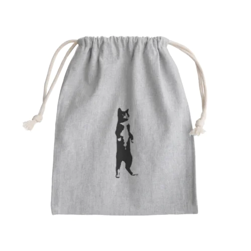 墨絵ねこ（その3） Mini Drawstring Bag