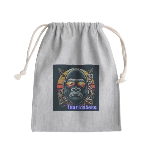 知らんけど Mini Drawstring Bag