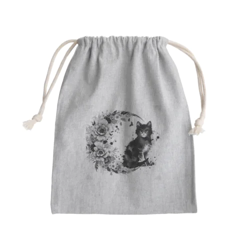 猫のスズ Mini Drawstring Bag