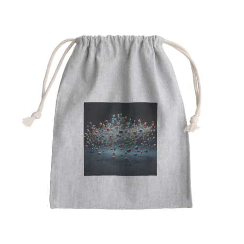 分子構造 Mini Drawstring Bag