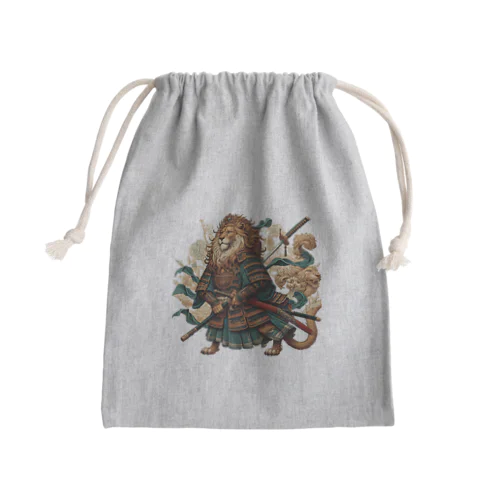 侍ライオン Mini Drawstring Bag