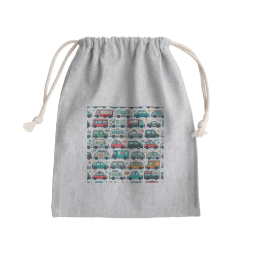 カワイイはたらくクルマたち1 Mini Drawstring Bag