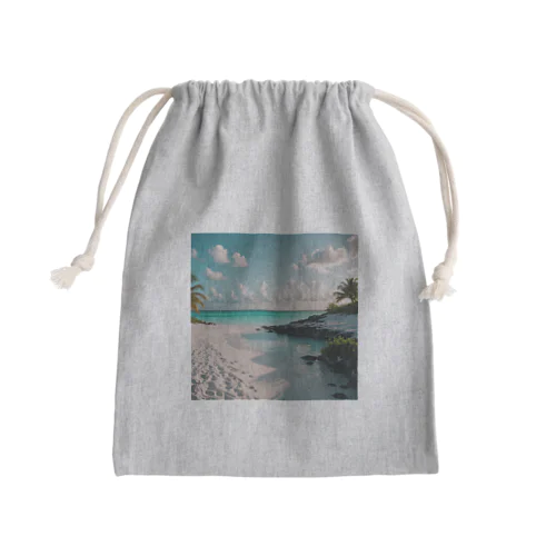 beach Mini Drawstring Bag