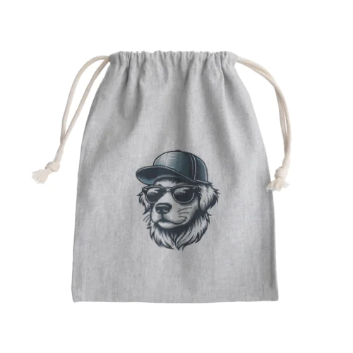 キャップ犬8 Mini Drawstring Bag