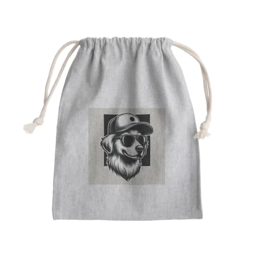 キャップ犬9 Mini Drawstring Bag