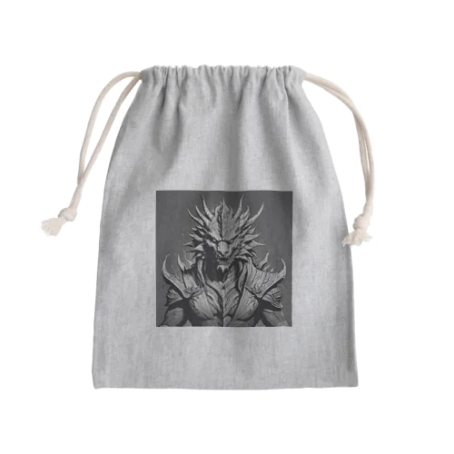 ドラゴン 鉛筆画03 Mini Drawstring Bag