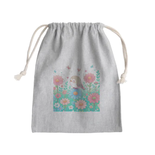 小鳥のさえずり Mini Drawstring Bag