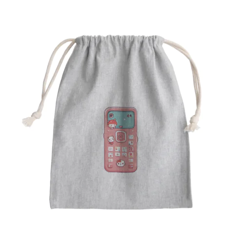 スマホ忘れないでチャン！ Mini Drawstring Bag