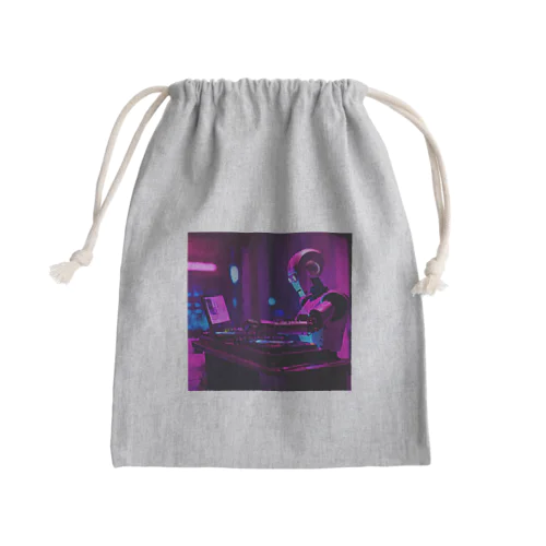 DJロボット2 Mini Drawstring Bag