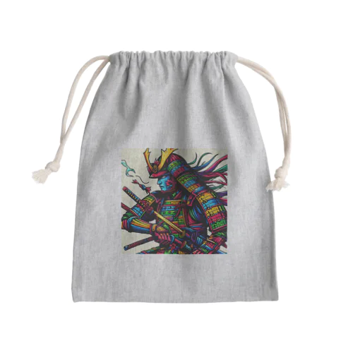 カラフルな侍 Mini Drawstring Bag