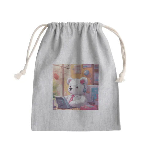 僕だって音楽聞くよ Mini Drawstring Bag