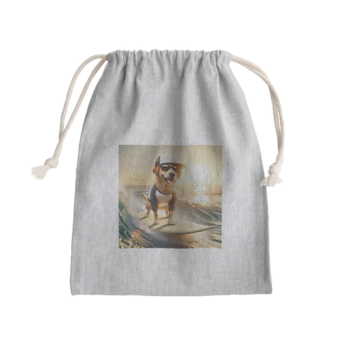 キャップ犬19 Mini Drawstring Bag