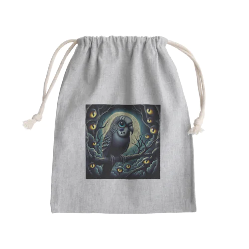 ホラーセキセイインコ Mini Drawstring Bag