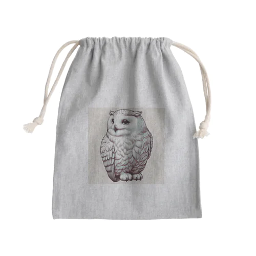 "魅惑のラッキーオウル" Mini Drawstring Bag