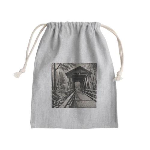 木造橋 Mini Drawstring Bag