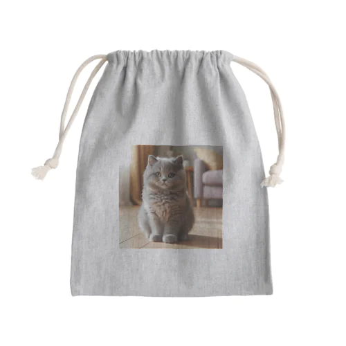 ねこニコばん Mini Drawstring Bag