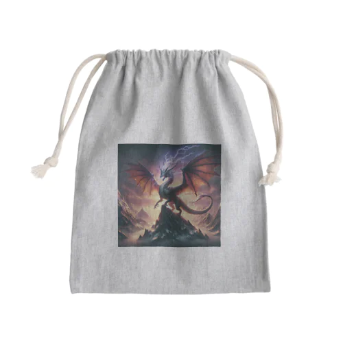 神秘的なドラゴン Mini Drawstring Bag