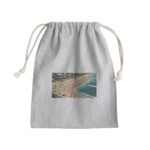 波の調べ Mini Drawstring Bag