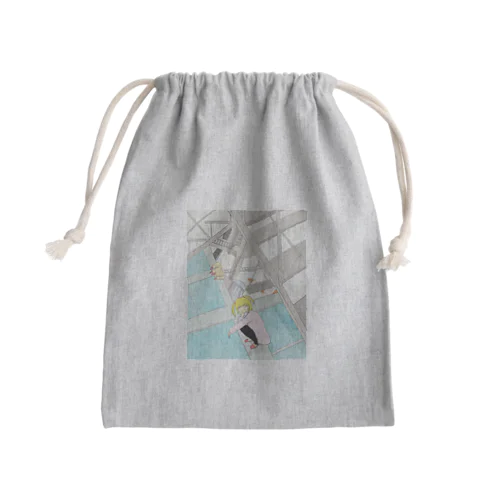 工場達 Mini Drawstring Bag