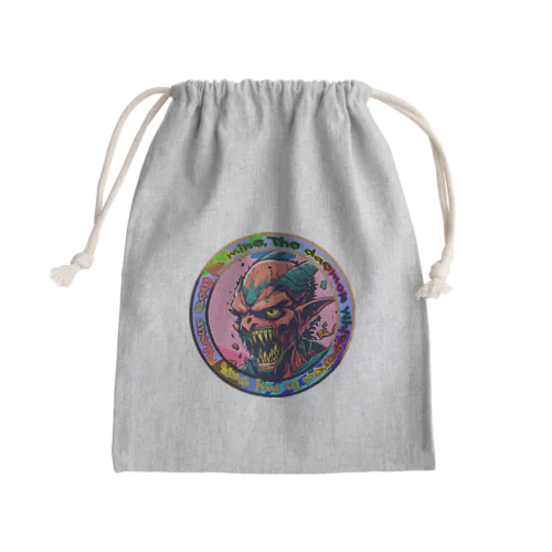 悪魔の囁き Mini Drawstring Bag