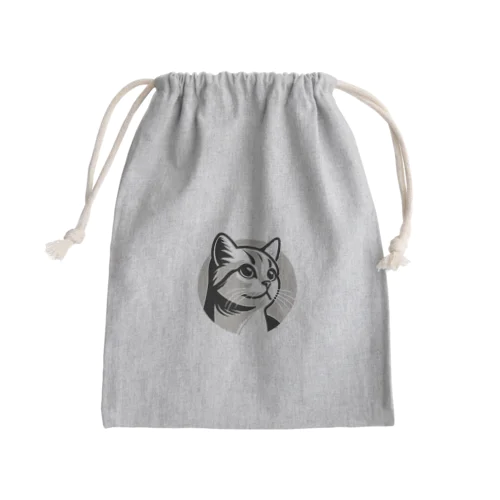 ねこねこ Mini Drawstring Bag