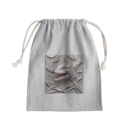 アルビノカイマン Mini Drawstring Bag