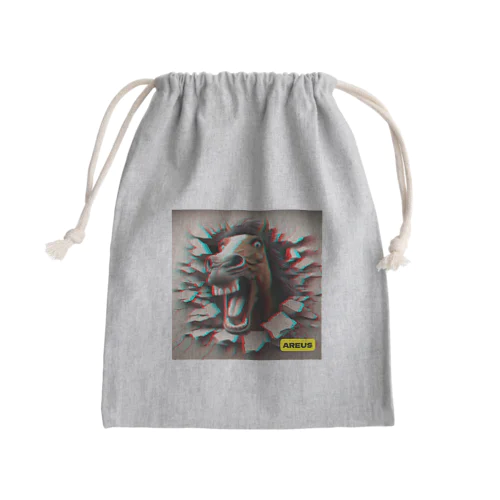 AREUS×3D Horse Mini Drawstring Bag