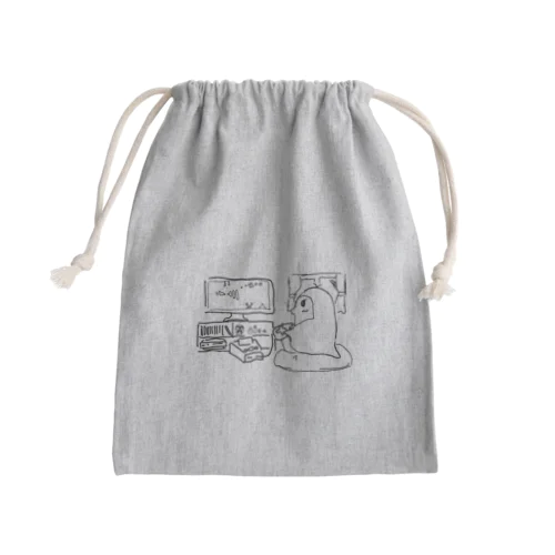 ペンギンの休日 Mini Drawstring Bag