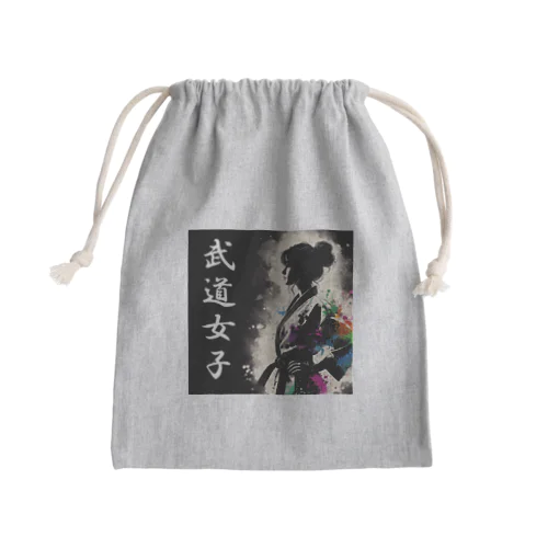 武道女子 Mini Drawstring Bag