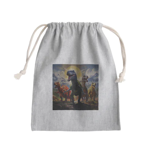 恐竜　なでしこ1478 Mini Drawstring Bag