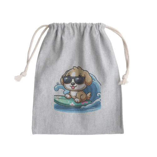 ふてくされワン Mini Drawstring Bag