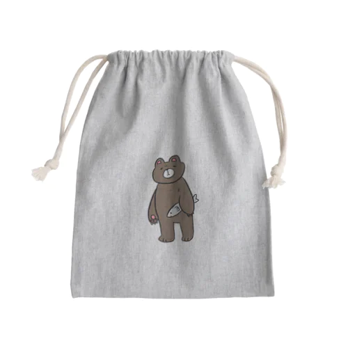 くま Mini Drawstring Bag