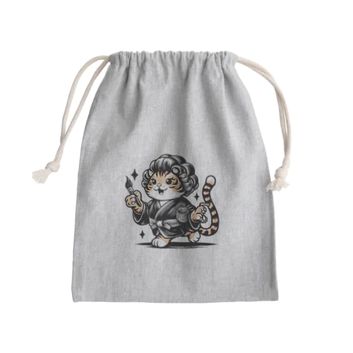 虎筆女将 Mini Drawstring Bag