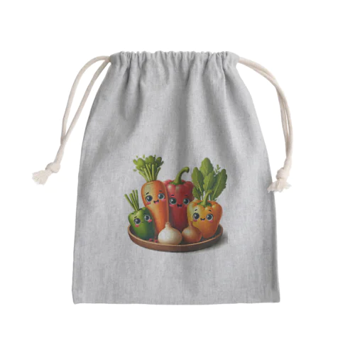 ベジタらぶ Mini Drawstring Bag